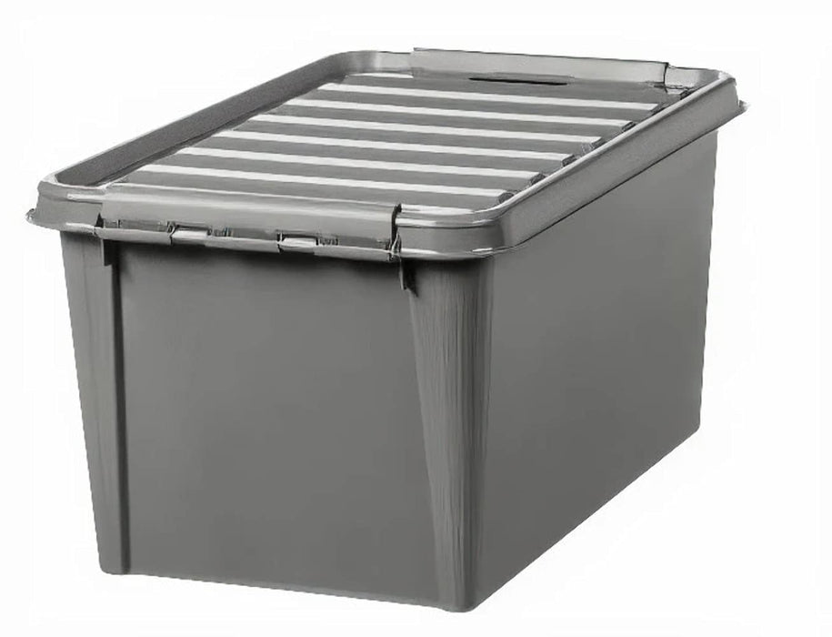 SmartStore Recycled Storage Box With Lid 47 L Grey 39 x 59 x 31 cm