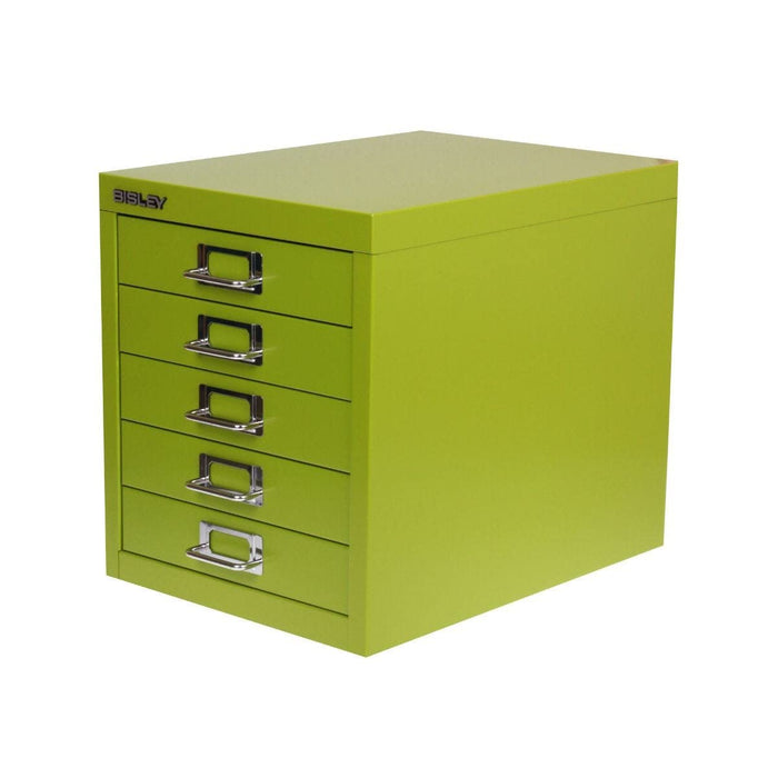 Bisley MultiDrawer Steel Desktop Drawers 5 Drawers No 279 x 380 x 325 mm Bisley Green