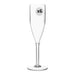 Seco Champagne Glass PC (Polycarbonate) 190 ml Transparent Pack of 6