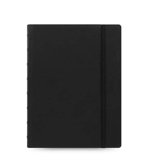 Filofax Notebook 115007 A5 Ruled Twin Wire Faux-leather Soft Cover Black 56 Pages