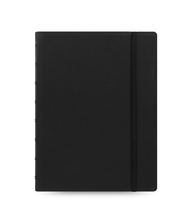 Filofax Notebook 115007 A5 Ruled Twin Wire Faux-leather Soft Cover Black 56 Pages