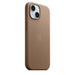 Apple - Back cover for mobile phone - MagSafe compatibility - microtwill, FineWoven - taupe - for iPhone 15