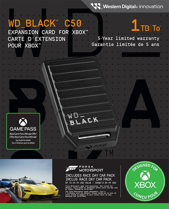 Western Digital Black C50 1TB Storage Expansion Card for Xbox