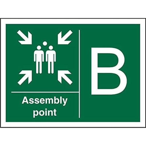 Safe Procedure Sign Assembly Point B Vinyl 20 x 30 cm