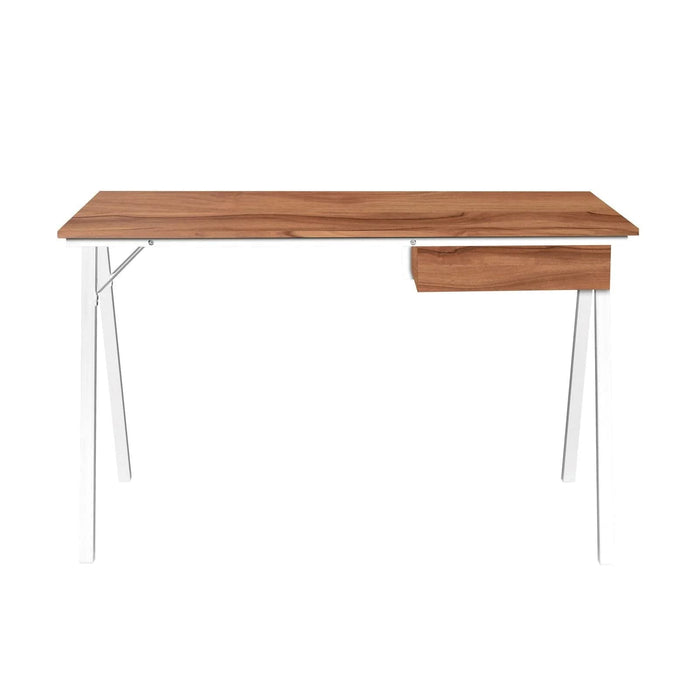 Nautilus Designs Workstation BDW/I201/WH-WN Walnut 1,200 x 600 x 730 x 730 - 730 mm