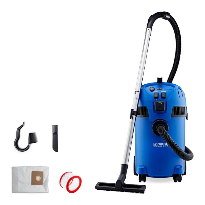 Nilfisk Vacuum Cleaner Multi ll 30T Black, Blue, Silver 20 L