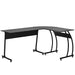 HOMCOM L Shaped Desk Black 1,520 x 740 mm