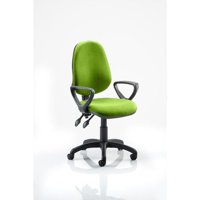 Dynamic Tilt & Lock Task Operator Chair Loop Arms Eclipse Plus II Bergamot Cherry Seat High Back