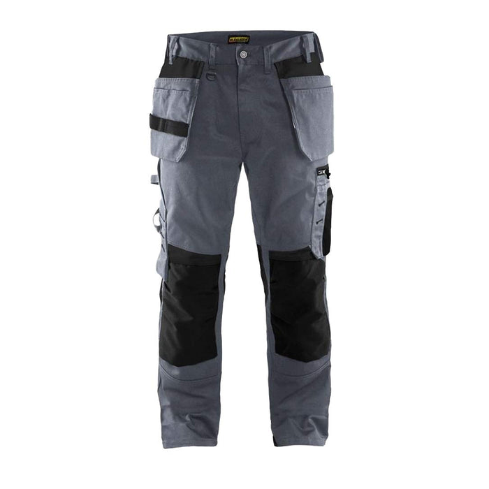 BLÅKLÄDER Trousers 15551860 Cotton, PL (Polyester) Grey, Black Size 41S