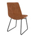 DOREL HOME Bowden Chair Faux Leather 445 mm Brown C005013TUK 597.00 (W) x 457.00 (D) x 838.00 (H) mm