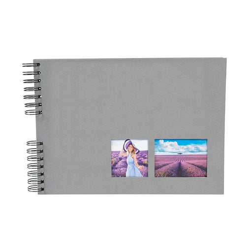 Exacompta Milano Photo Album Spiral Hardback Paper 22 x 32 x 3 cm Grey