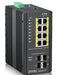 Zyxel RGS200-12P - Switch - Managed - 8 x 10/100/1000 (PoE+) + 4 x SFP - rack-mountable, DIN rail mountable - PoE+ (240 W) - DC power