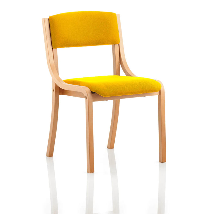 Dynamic Visitor Chair Madrid Seat Senna Yellow Without Arms Fabric