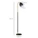 HOMCOM Floor Lamp B31-305V70 Black, Gold