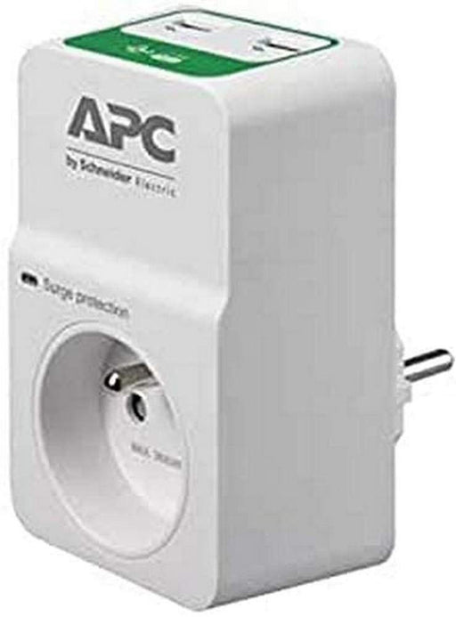 APC Essential Surgearrest PM1WU2 - Surge protector - AC 230 V - output connectors: 1 - France - white