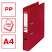 Esselte No.1 Power Lever Arch File A4 52 mm Burgundy 2 ring 811520 Polypropylene Portrait Pack of 10