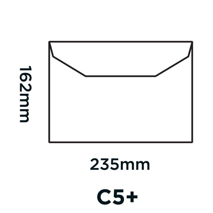 Creative Peel & Seal C5+ Mailing Bag Red 235 (W) x 162 (H) mm Window 120 gsm Pack of 500