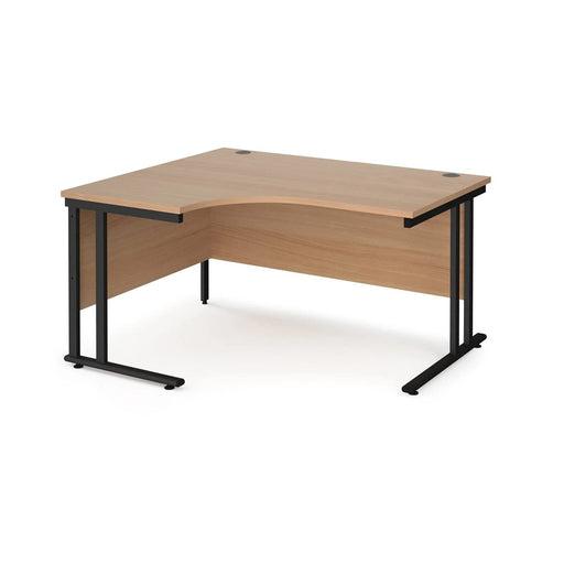 Dams International Left Hand Ergonomic Desk MC18ELSB 1,800 x 1,200 x 725 x 800 - 990 mm