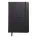 Rhodia Notebook 118609C A5 Ruled Casebound Side Bound Faux Leather Soft Cover Black 96 Pages 48 Sheets