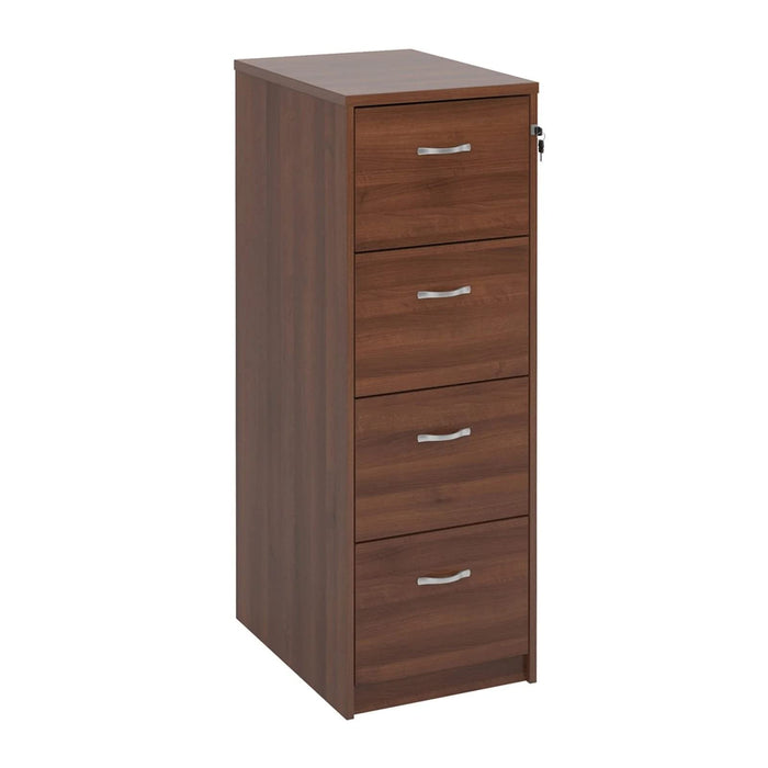 Dams International Filing Cabinet 4 Drawer Walnut 480 x 655 x 1,360 mm