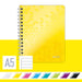 LEITZ Wow Wirebound Notebook A5 Ruled Yellow