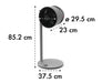 Boneco Pedestal Fan F225 Black and Grey