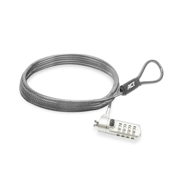 ACT Laptop Lock Nano AC9025 Grey 2000 mm