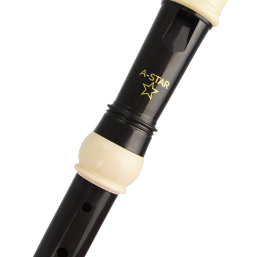 A Star Brown & White Descant Recorder Black Pack of 10