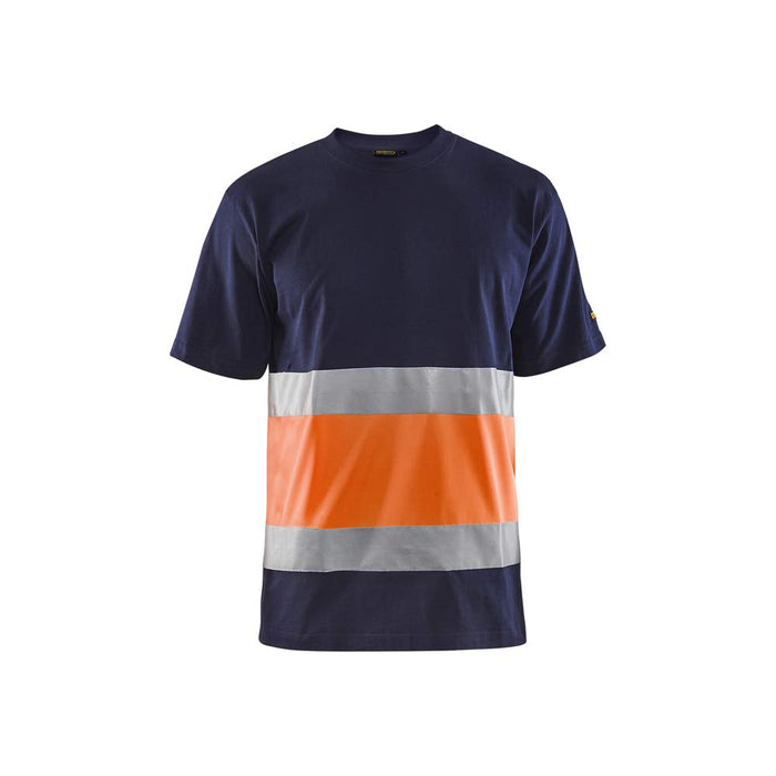 BLÅKLÄDER T-shirt 33871030 Cotton Navy Blue, Orange Size L