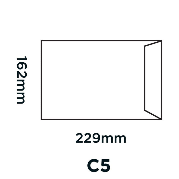 PREMIUM Optima Card Board Back Envelopes C5 Peel & Seal 229 x 162 mm Plain 210 gsm Ultra White Pack of 250