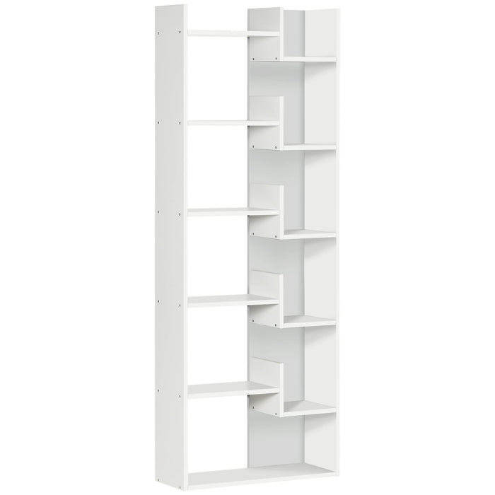 HOMCOM Bookcase 836-541V01LG White 610 x 230 x 1,626 mm