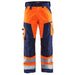 BLÅKLÄDER Trousers 15661811 Cotton, PL (Polyester) Orange, Navy Blue Size 33R