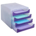 Exacompta Drawer Unit Plastic Purple