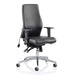 Dynamic Independent Seat & Back Posture Chair With Black Bonded Leather Height Adjustable Arms Onyx Without Headrest High Back