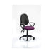 Dynamic Permanent Contact Backrest Task Operator Chair Loop Arms Eclipse Plus II Black Back, Tansy Purple Seat High Back