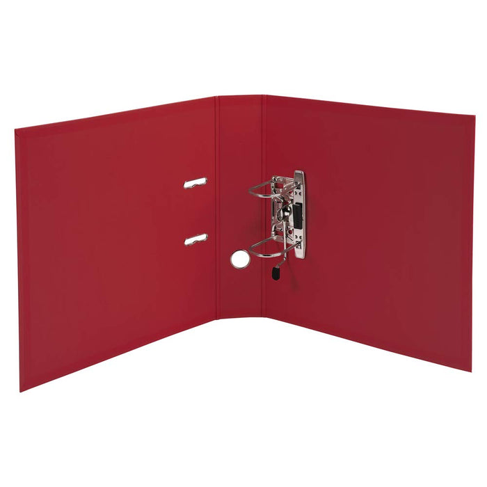 Exacompta PremTouch Lever Arch File A4 70 mm Burgundy 2 ring 53704E Cardboard, PVC (Polyvinyl Chloride) Portrait Pack of 10