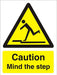 Warning Sign Mind The Step Plastic 40 x 30 cm