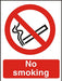 Prohibition Sign No Smoking Acrylic 20 x 15 cm