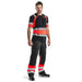 BLÅKLÄDER Trousers 15641811 Cotton, PL (Polyester) Black, Red Size 33R