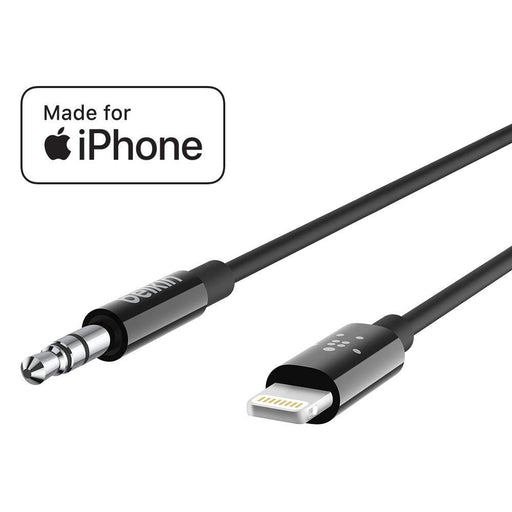 Belkin Audio Cable AV10172BT03-BLK 3.5mm to Lightning Connector 0.9m Black