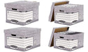 Bankers Box System Archive Boxes Grey 285(H) x 333(W) x 390(D) mm Pack of 10