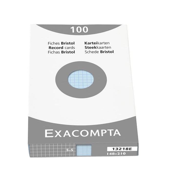 Exacompta Index Cards 13218E A5 Sky blue 15 x 21.2 x 2.5 cm