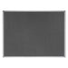 Bi-Office Earth Notice Board Non Magnetic Wall Mounted Felt 120 (W) x 90 (H) cm MDF (Medium-Density Fibreboard) Grey