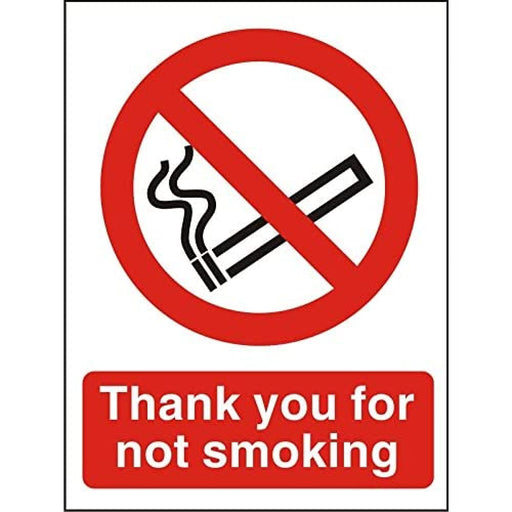 Prohibition Sign No Smoking A4 Vinyl 21 x 29.7 cm