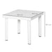 OutSunny Patio End Table White 465 x 405 mm