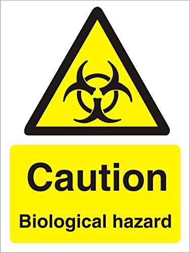 Warning Sign Biological Hazard Vinyl 40 x 30 cm