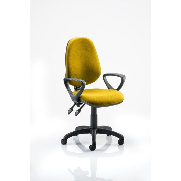 Dynamic Tilt & Lock Task Operator Chair Loop Arms Eclipse Plus II Bergamot Cherry Seat High Back