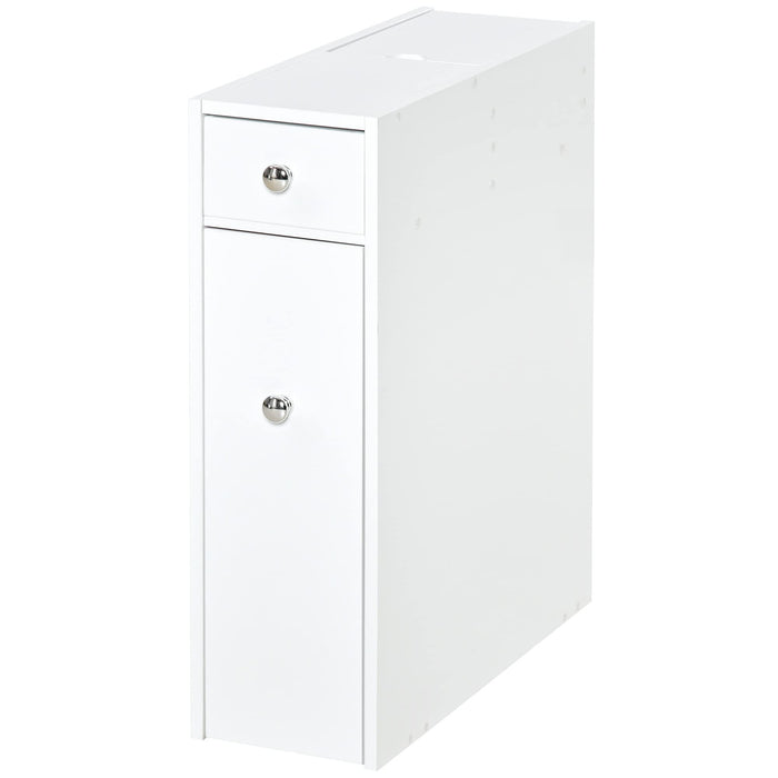 HOMCOM Bathroom Cabinet 834-186 MDF White 170 mm x 480 mm x 580 mm