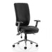 Dynamic Independent Seat & Back Task Operator Chair Height Adjustable Arms Chiro Black Back, Bergamot Cherry Seat Without Headrest High Back