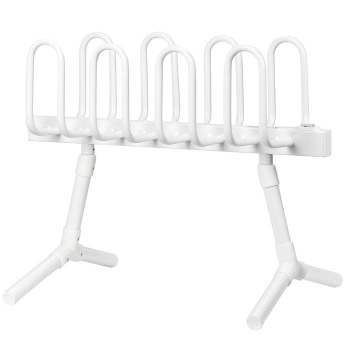 HOMCOM Shoe Dryer ABS (Acrylonitril-butadieen-styreen),Steel White 53 x 35 x 42 cm